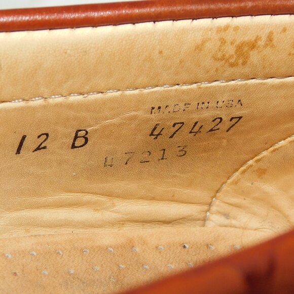 Allen Edmonds Woodstock Slip On Leather Kiltie Loafer Size 12B